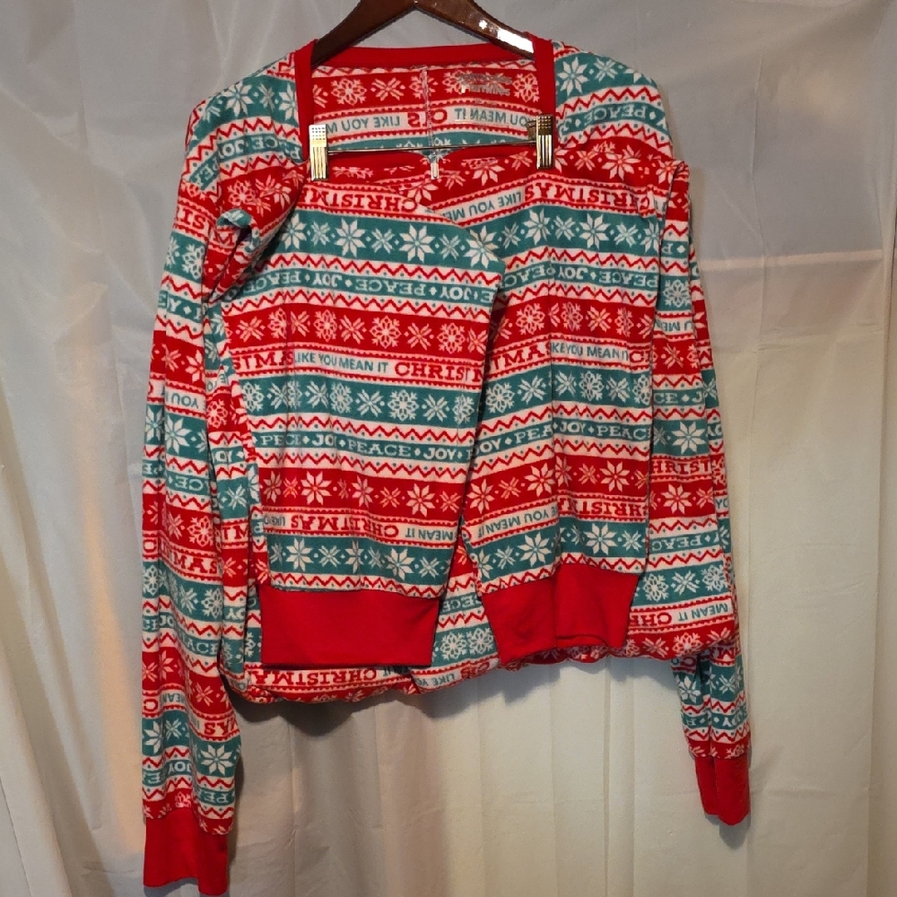 Mens Red and Green Christmas Pajamas